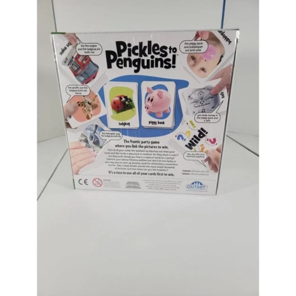 Pickles to Penguins Picture Card Game - Fast Paced Family and Party Activity Sea